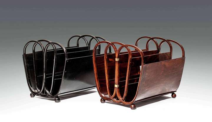 TWO MAGAZINE RACKS